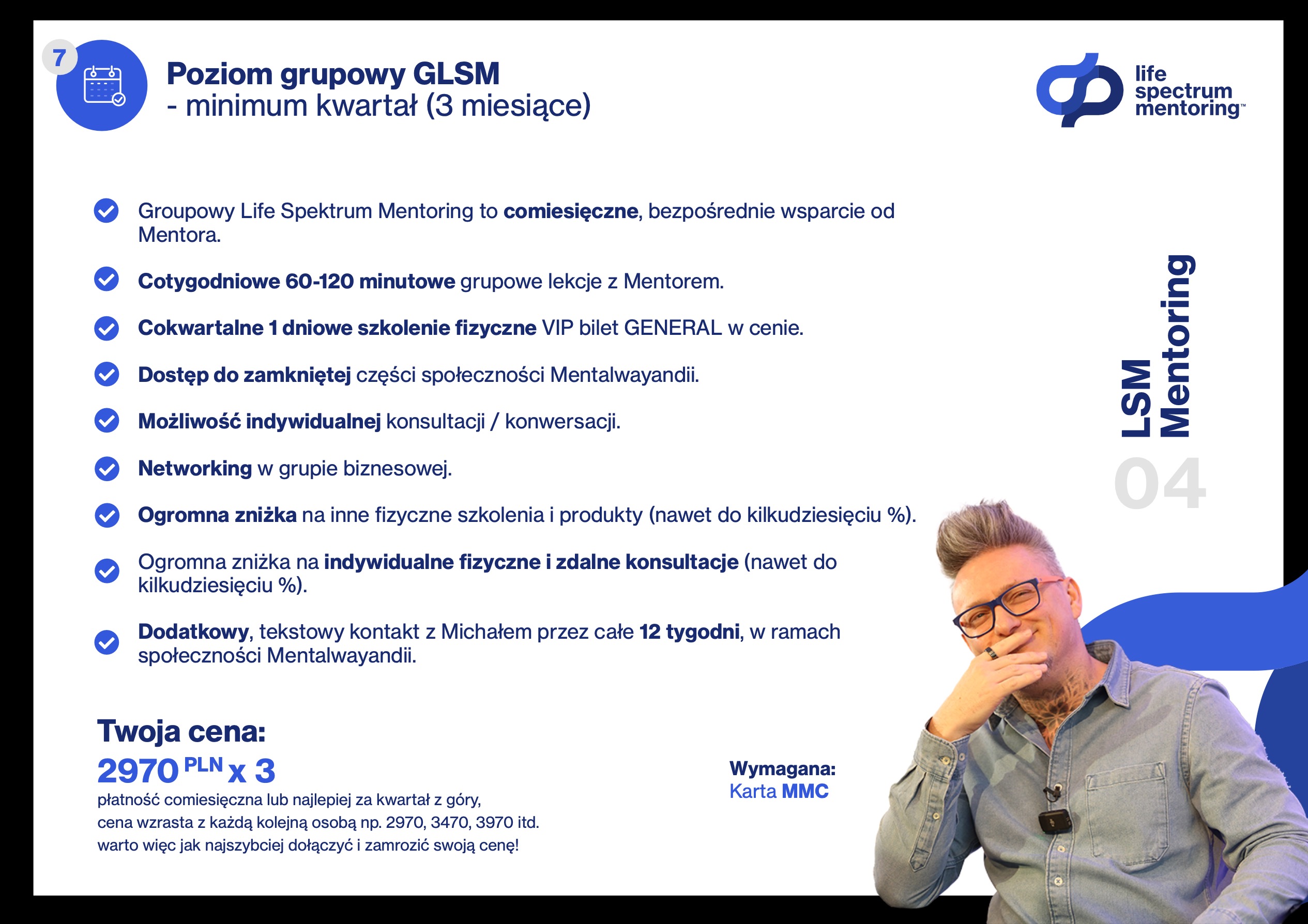 GLSM czyli grupowy Life Spektrum Mentoring z Kołczem Majkiem